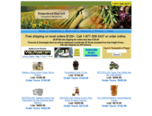 Tablet Screenshot of homesteadharvest.com